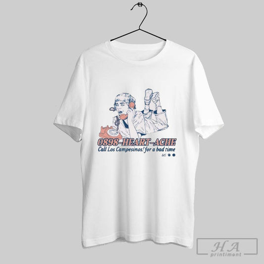 0898 Heart Ache Call Los Campesinos For A Bad Time T Shirt