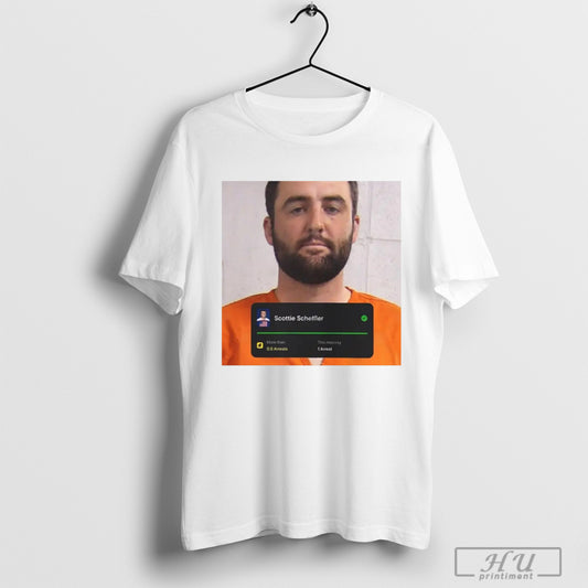 1 Arrest Funny Scottie Scheffler Mug Shot Shirt