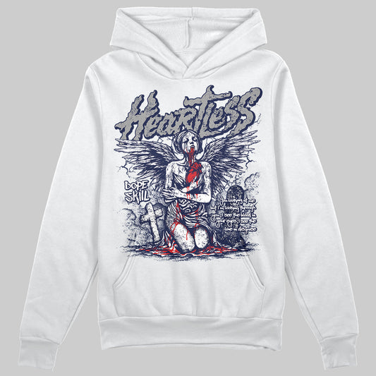 Midnight Navy 3s DopeSkill Hoodie Sweatshirt Heartless Graphic