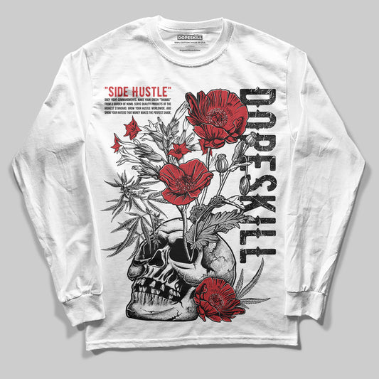 Bred 11s DopeSkill Long Sleeve T-Shirt Side Hustle Graphic Style001