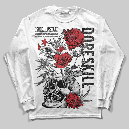 White Cement 4s DopeSkill Long Sleeve T-Shirt Side Hustle Graphic