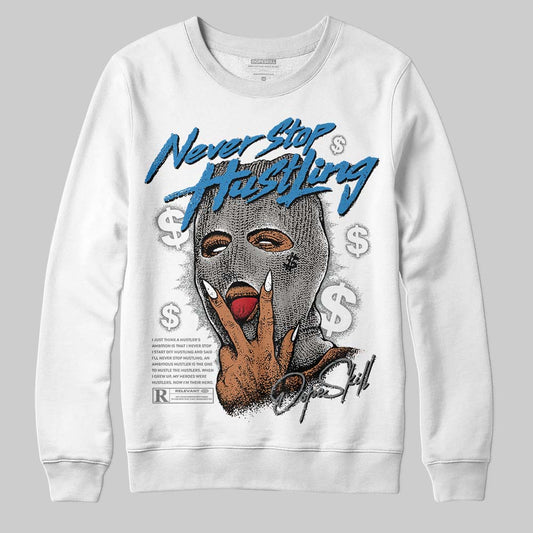 Cool Grey 9s DopeSkill Sweatshirt Never Stop Hustling Graphic
