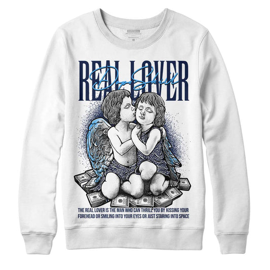 AJ Spizike White Obsidian DopeSkill Sweatshirt Real Lover Graphic