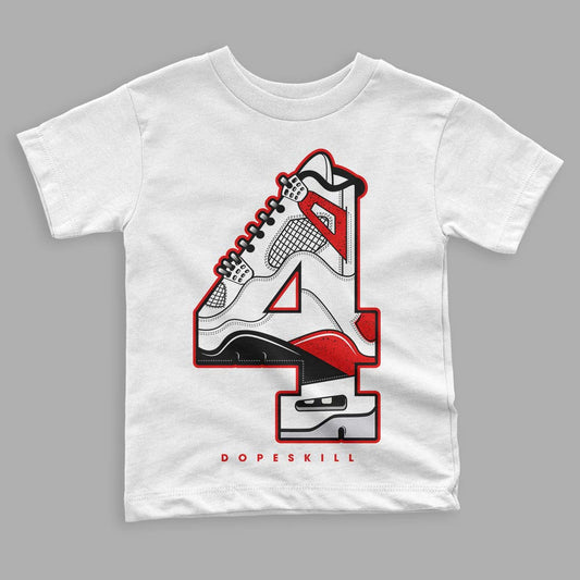 Red Cement 4S DopeSkill Toddler Kids T-shirt No.4 Graphic
