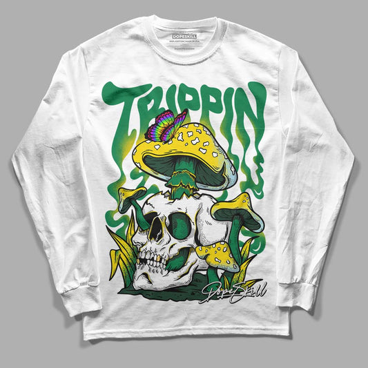 Lucky Green 5s DopeSkill Long Sleeve T-Shirt Trippin Graphic