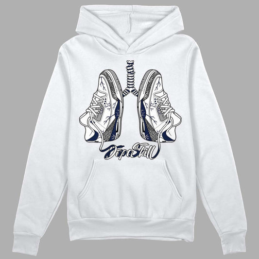 Midnight Navy 3s DopeSkill Hoodie Sweatshirt Breathe Graphic