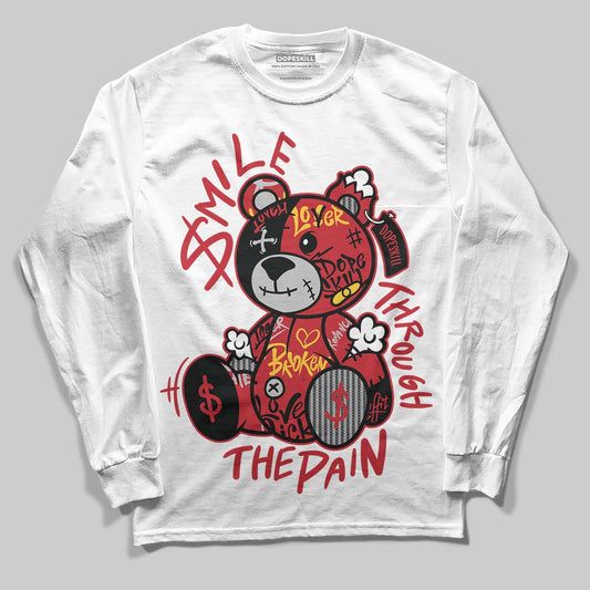 Ferrari 14s DopeSkill Long Sleeve T-Shirt Smile Through The Pain Graphic