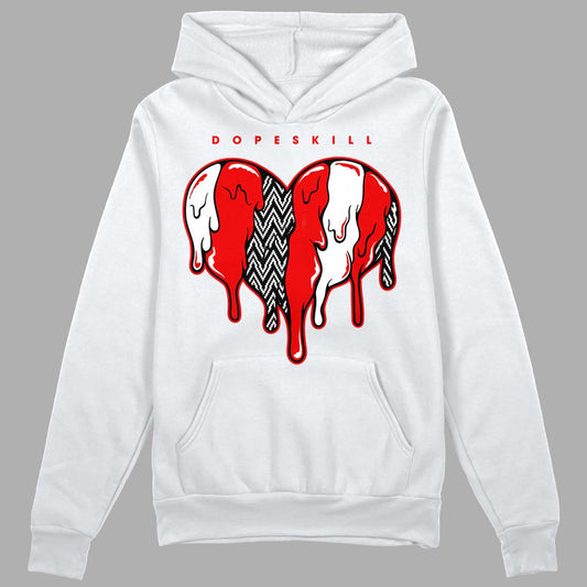 Cherry 12s DopeSkill Hoodie Sweatshirt Slime Drip Heart Graphic Style001