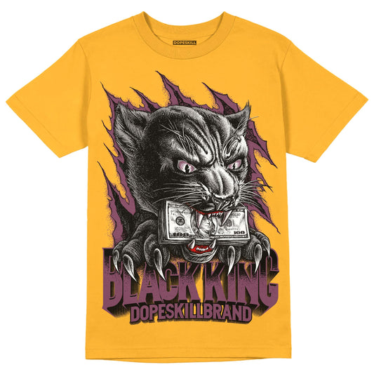 Brotherhood 1s High OG DopeSkill University Gold T-shirt Black King Graphic