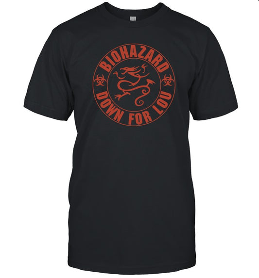Biohazard Down For Lou Black T Shirt
