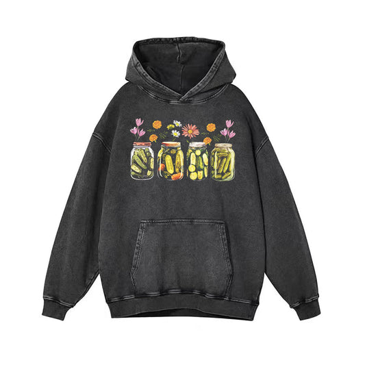 Vintage Canned Pickles Unisex Hoodie Style001