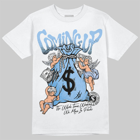 Women's Runner Sneaker Light Blue DopeSkill T-Shirt Money Bag Coming Up Graphic