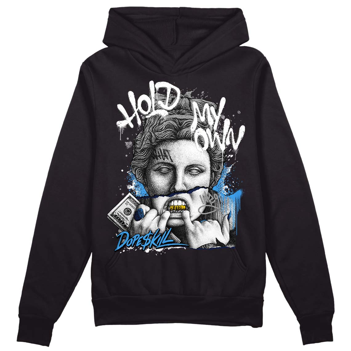 Midnight Navy 3s DopeSkill Hoodie Sweatshirt Hold My Own Graphic