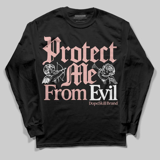 Rust Pink 1s 2025 DopeSkill Long Sleeve T-Shirt Protect Me From Evil Graphic