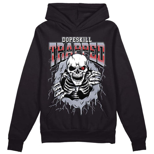 Bred Reimagined 4s DopeSkill Hoodie Sweatshirt Trapped Halloween Graphic Style001