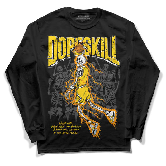 Yellow Ochre 6s DopeSkill Long Sleeve T-Shirt Thunder Dunk Graphic