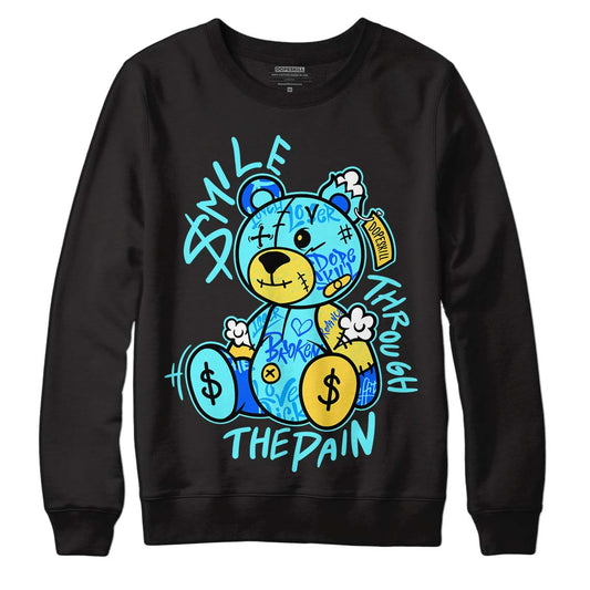 Aqua 5s DopeSkill Sweatshirt Smile Through The Pain  Graphic