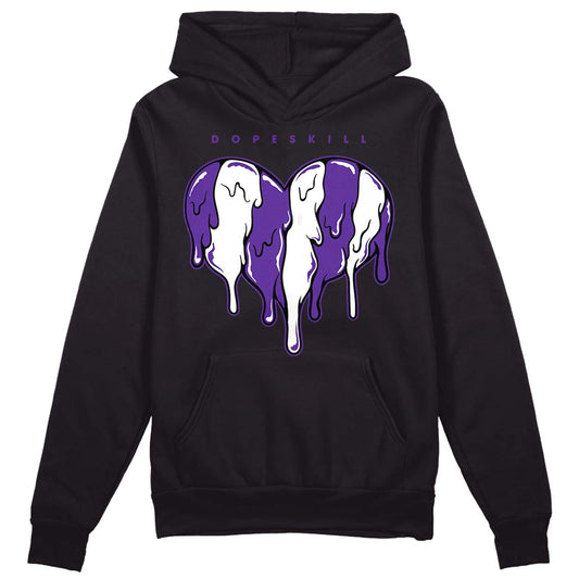 PURPLE Collection DopeSkill Hoodie Sweatshirt Slime Drip Heart Graphic