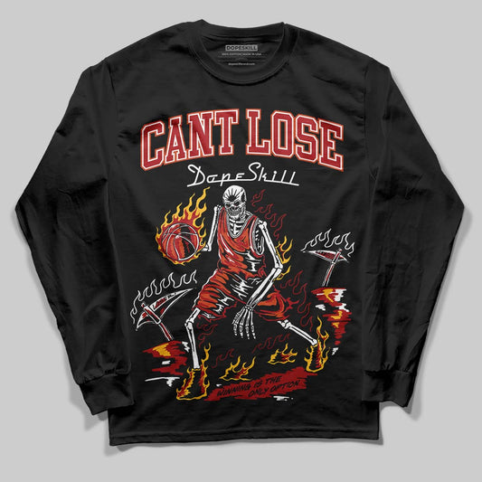 Brick By Brick 4s DopeSkill Long Sleeve T-Shirt Cant Lose Graphic Style001