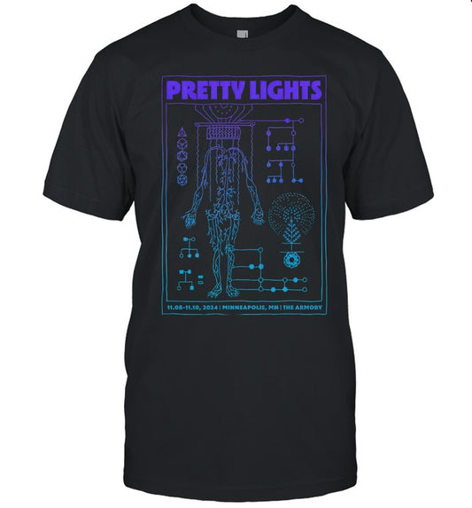 Lucid Stream The Armory Minneapolis, MN Nov 8-10 2024 Black Hot T Shirt