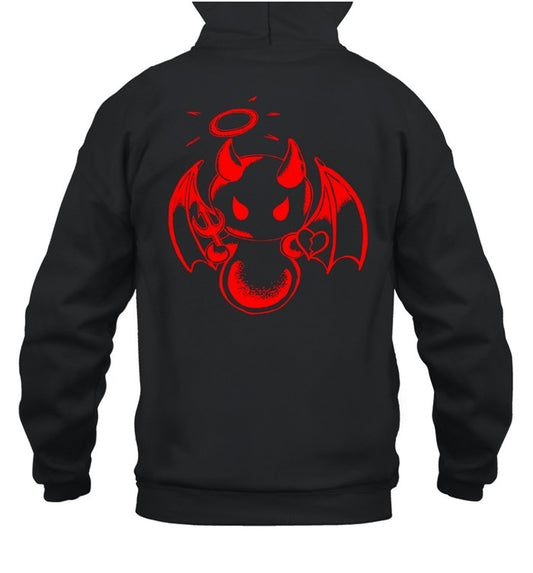 Glare Devil Black Unisex Hoodie