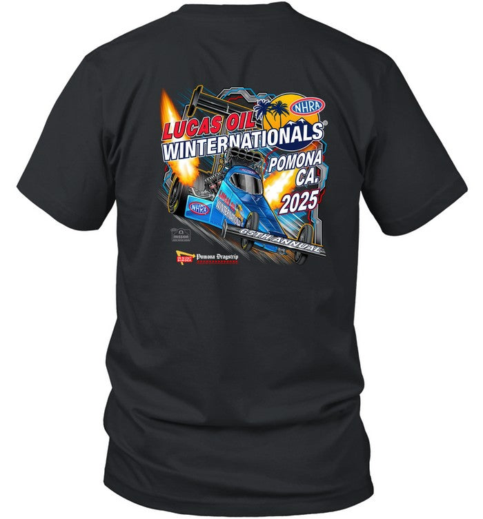 Nitro Mall 2025 NHRA Winterationals Event Black T Shirt