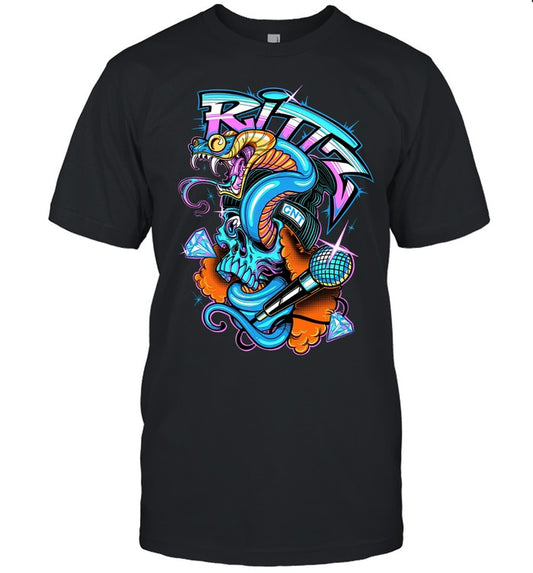 Rittz Snake Black T Shirt