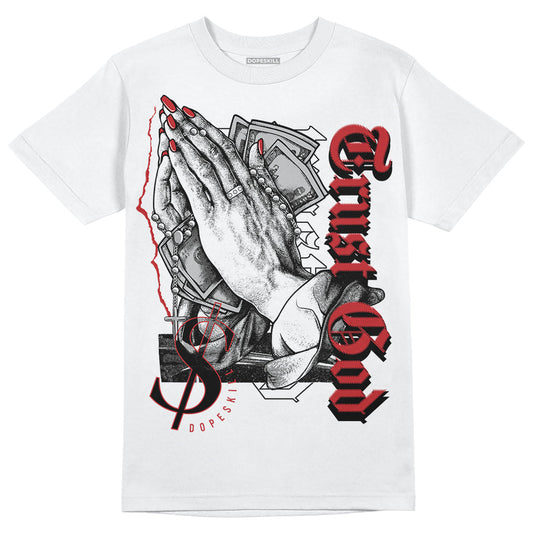 Red Taxi 12s DopeSkill T-Shirt Trust God Graphic