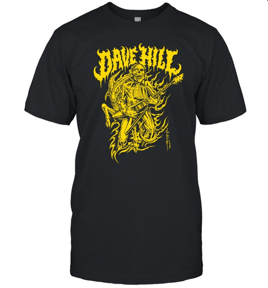 Dave Hill Skullface By Artist Tim Lehi Black T Shirt