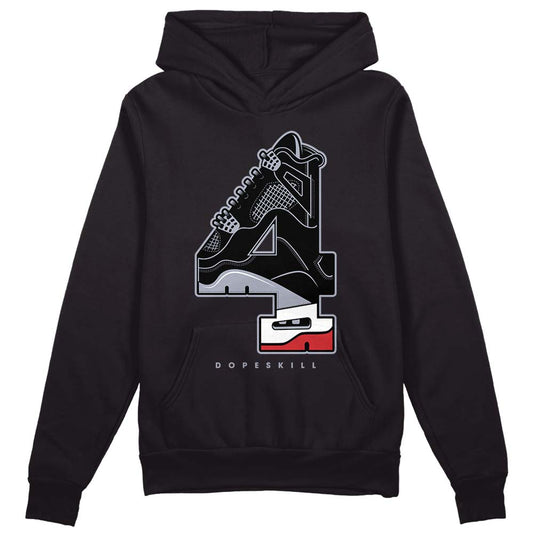 Bred Reimagined 4s DopeSkill Hoodie Sweatshirt No.4 Graphic Style001