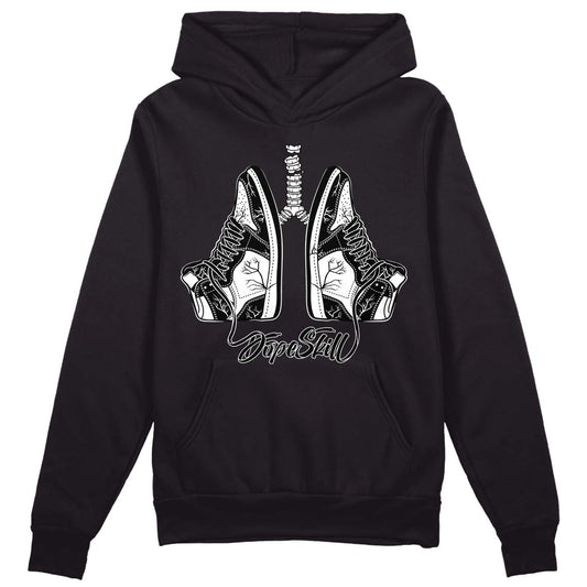 85 Black White 1s DopeSkill Hoodie Sweatshirt Breathe Graphic Style001