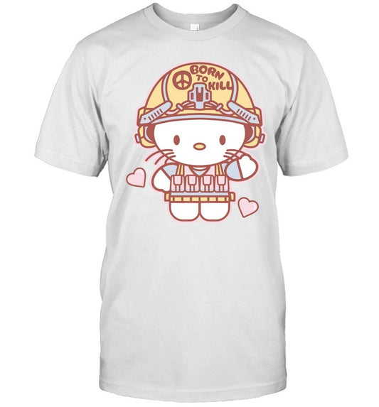 Grunt Style Born To Kill Kitty Black T Shirt