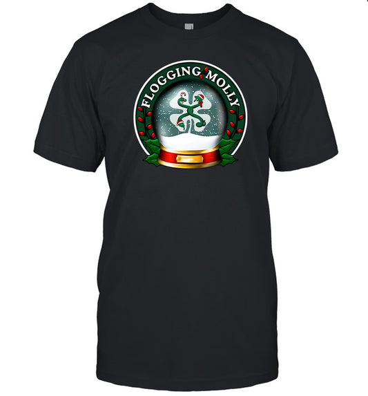 Flogging Molly Christmas Black T Shirt