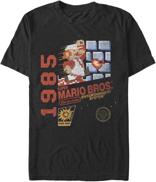 Nintendo Men's Big & Tall SMB 1985 Vintage