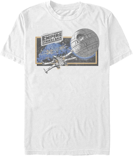 Star Wars Men's Vintage Empire T-Shirt, White, Medium
