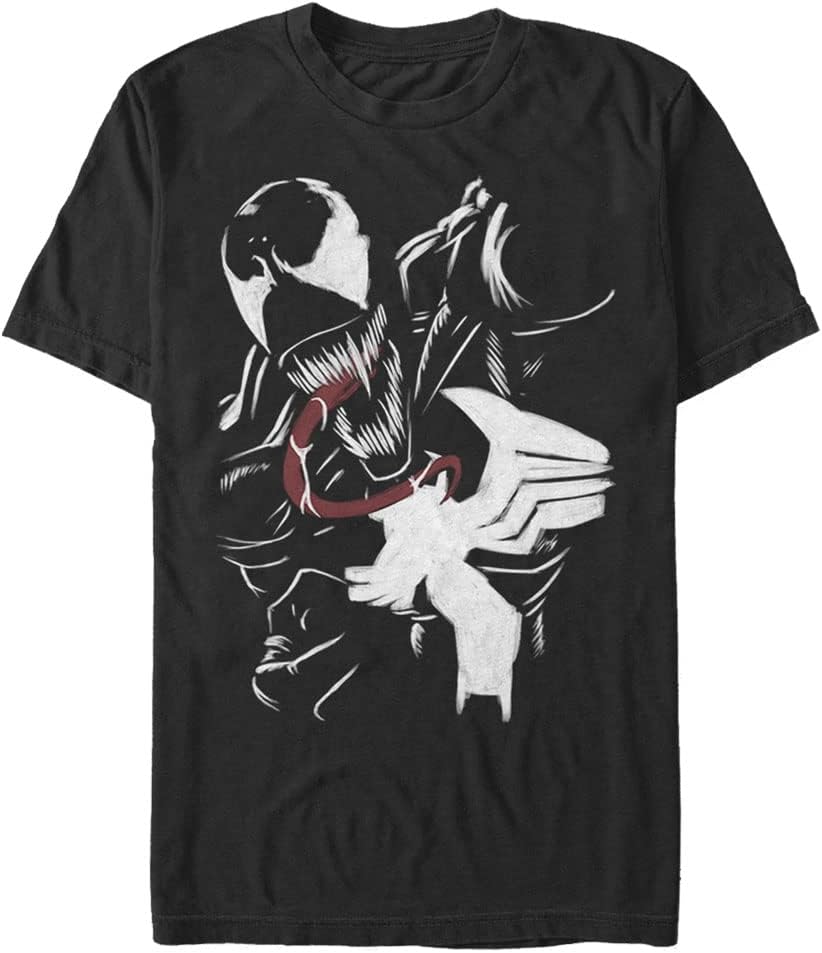 Marvel Big & Tall Classic Venom Paint Men's Tops Short Sleeve Tee Shirt