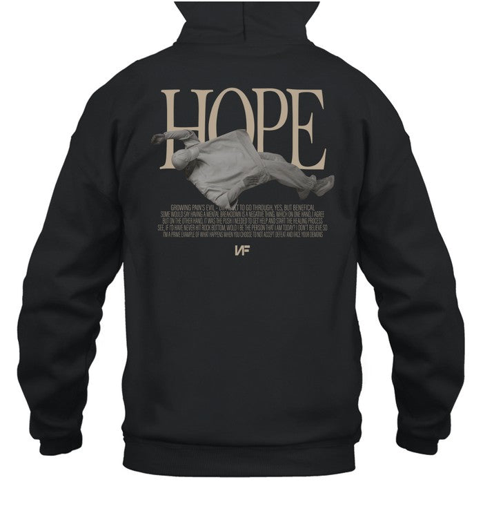 Nf Real Music HOPE Heavyweight Black Unisex Hoodie