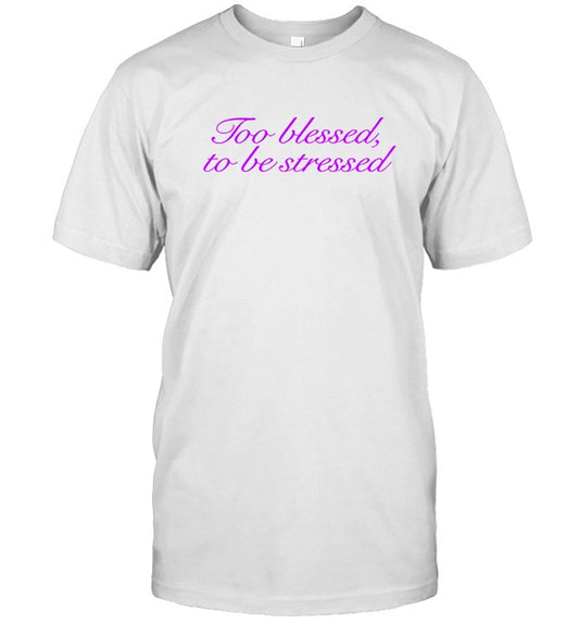 Olivia Rodrigo Too Blessed, To Be Stressed Tank White T Shirt