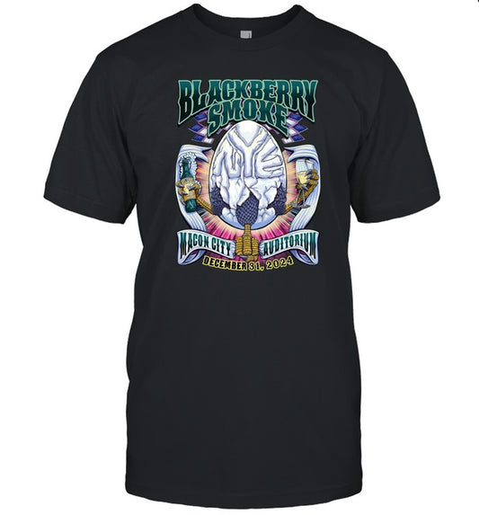Blackberry Smoke Dec 31 2024 Macon, GA T Shirt Limited