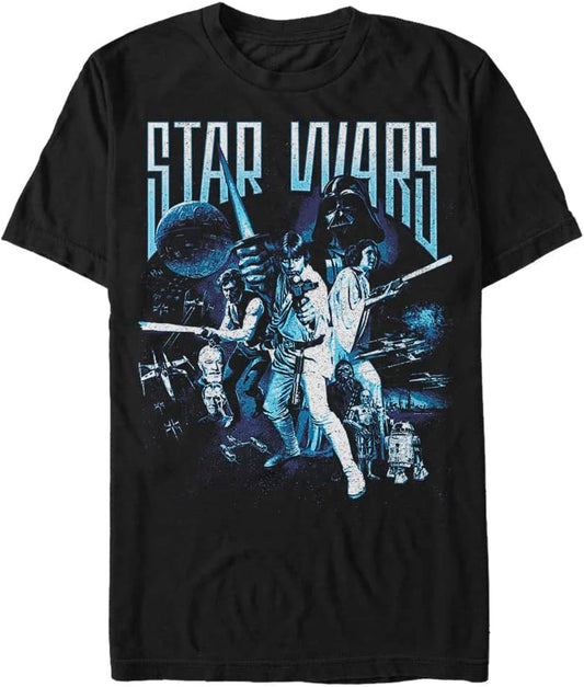 STAR WARS Vintage Space Men's Tops Short Sleeve Tee Shirt