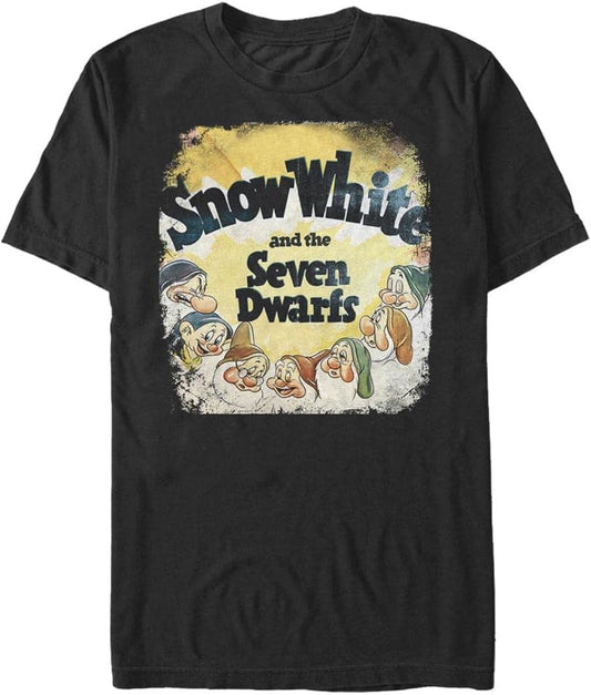 Disney Big & Tall Princesses Vintage Dwarfs Men's Tops Short Sleeve Tee Shirt