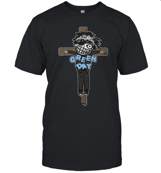 Green Day Savior Black T Shirt