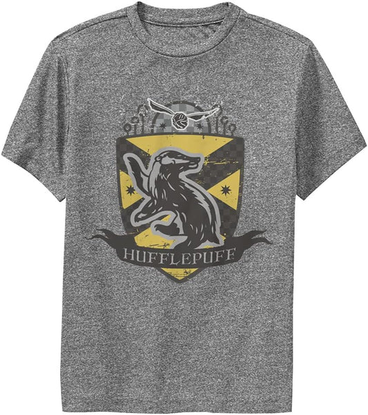 Harry Potter Kids Deathly Hallows Hufflepuff Badge Youth Pullover Hoodie