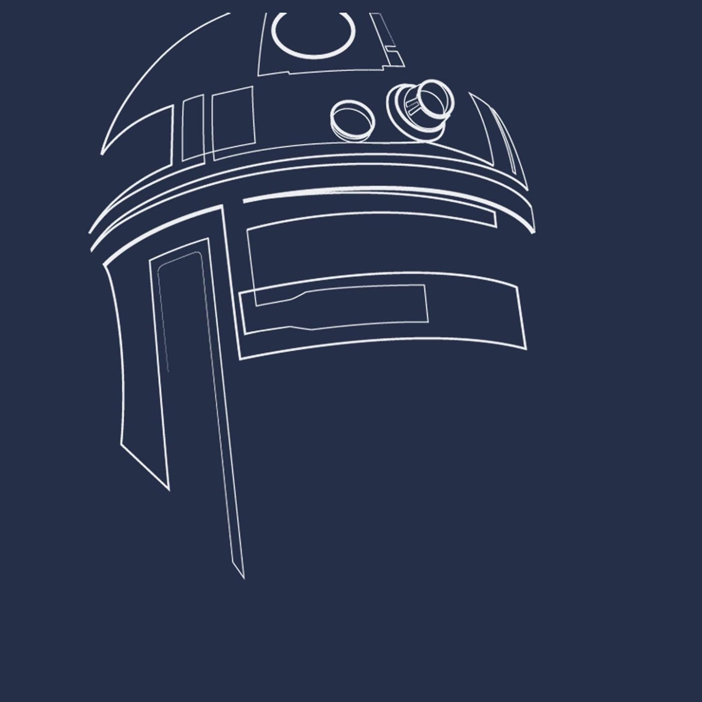 STAR WARS Men's R2-d2 Outline