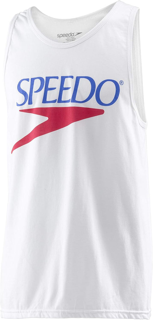 Speedo Unisex-Adult Tank Top Sleeveless Vintage Crew Neck