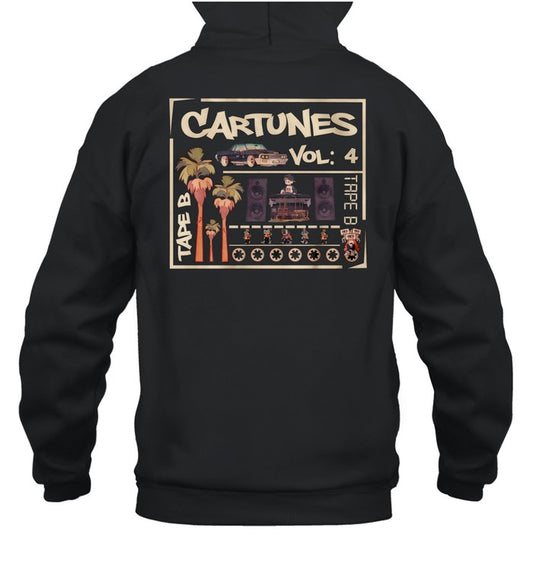 Tape B CarTunes Vol 4 Black Unisex Hoodie