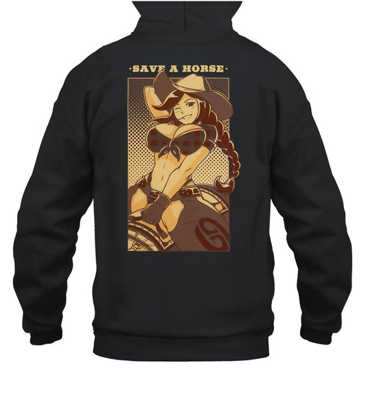 Supps Waifu Save A Horse Unisex Hoodie