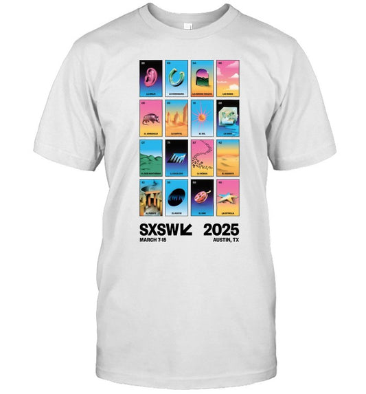 SXSW Loteria Mar 7-15 Austin, Tx Concert T Shirt