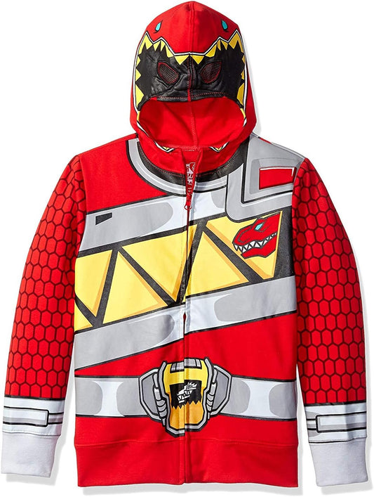 Power Rangers Little Red Ranger Costume Hoodie-Boys Sizes 4-7-Saban