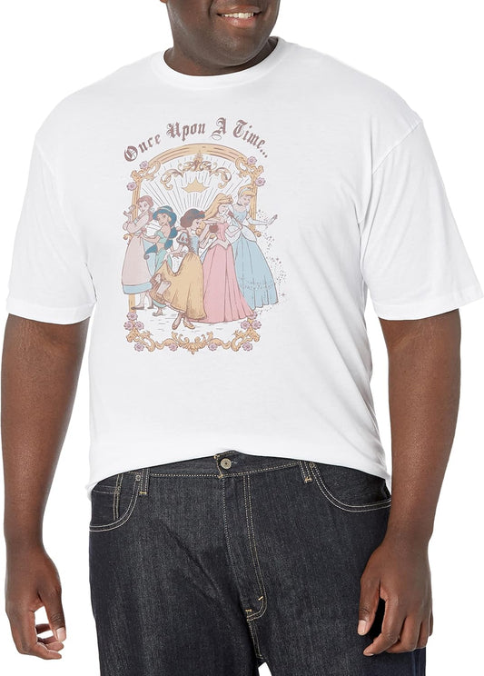 Disney Big & Tall Vintage Princess Group Men's Tops Short Sleeve Tee Shirt